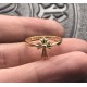 22K Cross Flower Small Ring