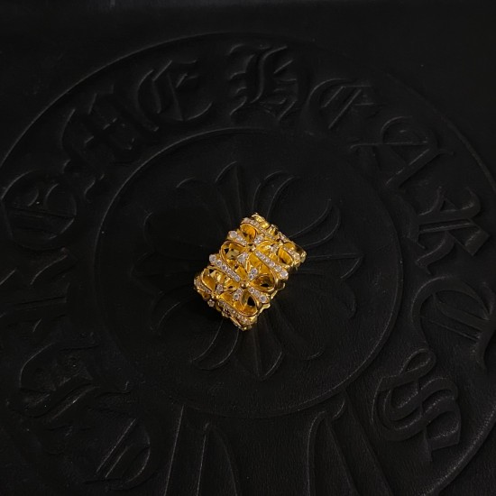 22k gold-plated stone tomb ring