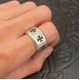 Wide Cross Ring