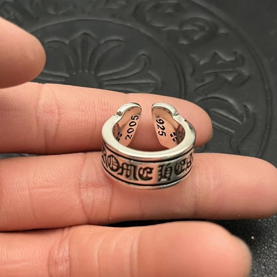 Open scroll ring