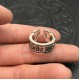 Open scroll ring