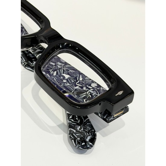 JACQUES MARIE MAGE.
Handmade in Japan. The frame is made of 10mm thick plate to create a vintage frame.
TOP QUALITY
MODEL：ASCARI
 SIZE：49口23-146 
018012Fit