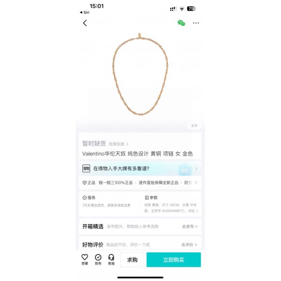 Valentino Jewelry Necklace