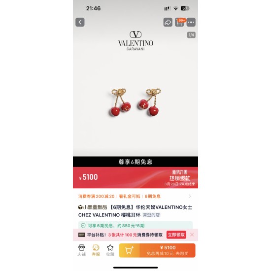 Valentino Jewelry Earrings