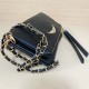 Zadig Bag, gold with black fringe 6