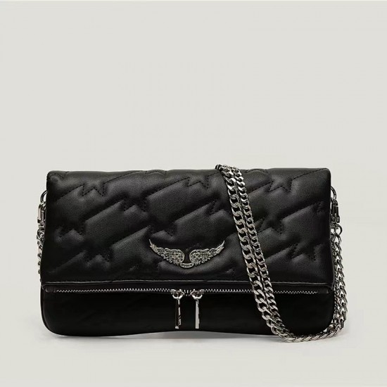 Zadig Bag Black Lightning Tattoo Flower 5