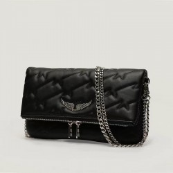 Zadig Bag Black Lightning Tattoo Flower 5