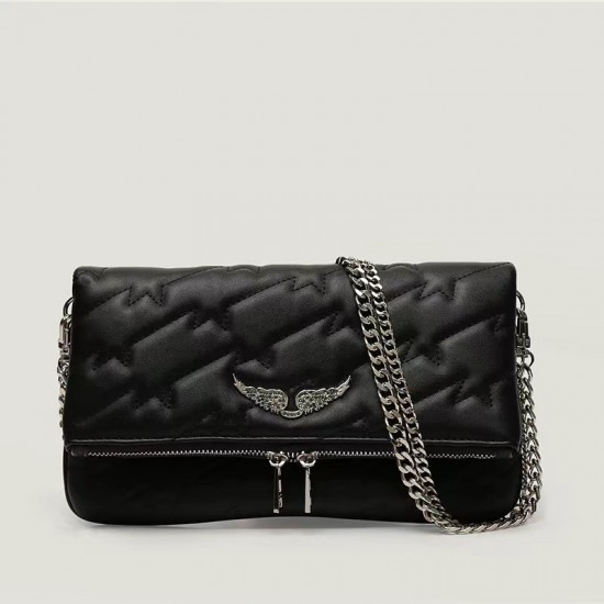 Zadig Bag Black Lightning Tattoo Flower 5