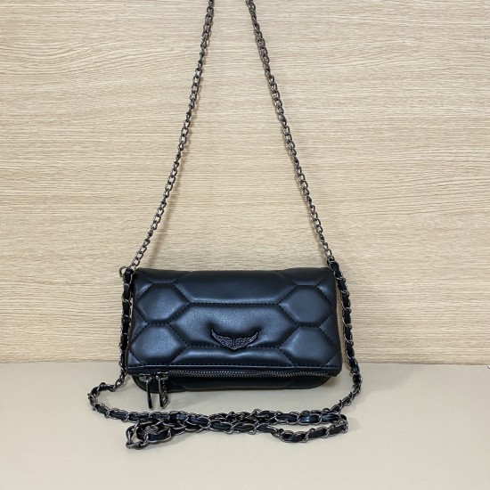 Zadig Bag, Small, Embroidered, Black 6