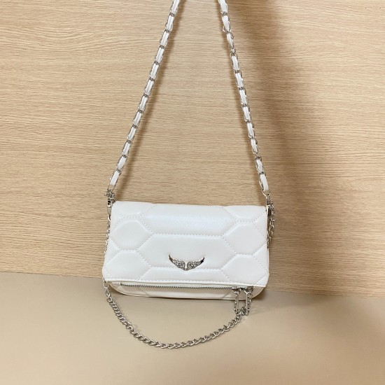 Zadig Bag, Small, Embroidered, White 6