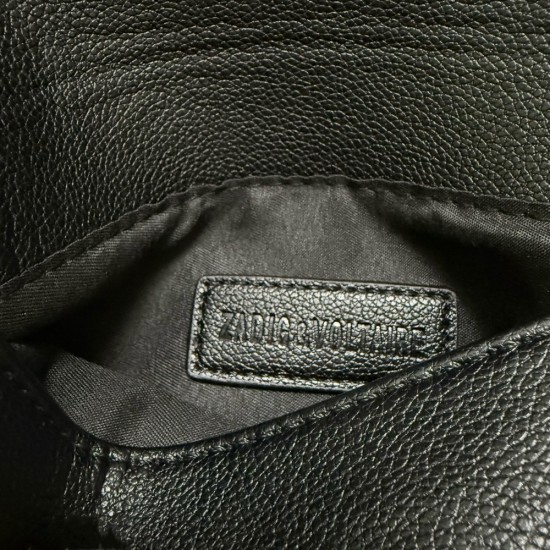 Zadig Bag Large Wings Black Shoulder Strap 12