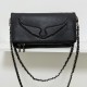 Zadig Bag Large Wings Black Shoulder Strap 12
