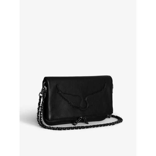 Zadig Bag Large Wings Black Shoulder Strap 12