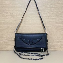 Zadig Bag Large Wings Silver Shoulder Strap 6