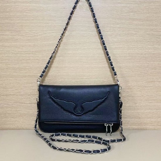 Zadig Bag Large Wings Silver Shoulder Strap 6