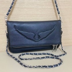 Zadig Bag Large Wings Silver Shoulder Strap 6