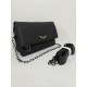 Zadig Bag, Double-Layered Black Snake Pattern 5
