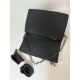 Zadig Bag, Double-Layered Black Snake Pattern 5