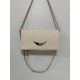 Zadig Bag, Small, White with Snake Print, 5