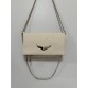 Zadig Bag, Small, White with Snake Print, 5