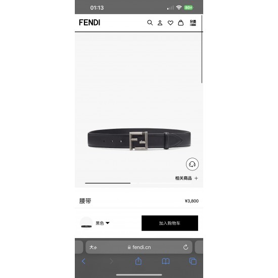 Fendi Belts