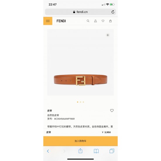 Fendi Belts