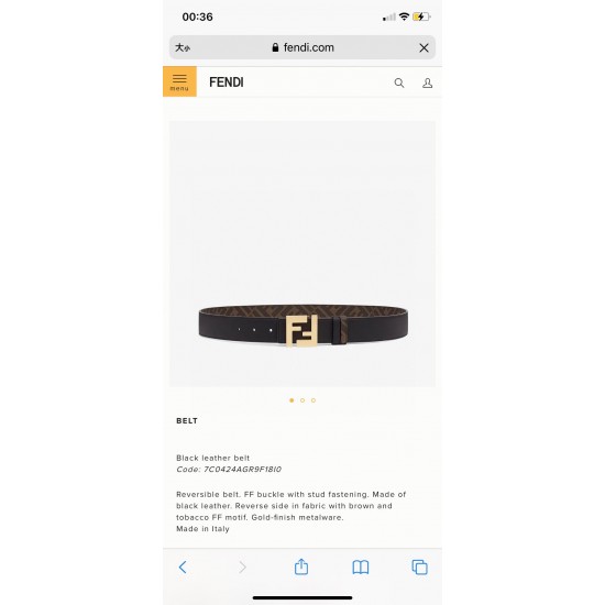 Fendi Belts