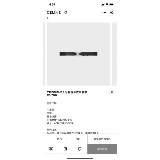 Celine Belts