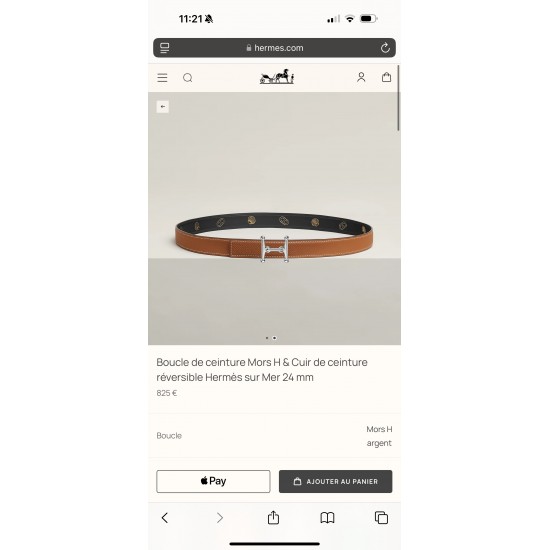 Hermes Belts