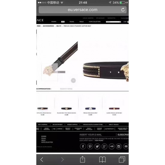 Versace Women's Belts