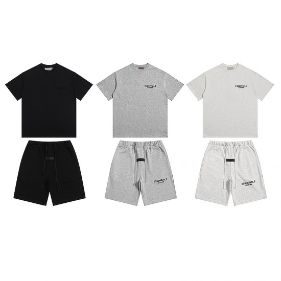 312 Flocked Short-Sleeve Shirt, S–X40L. 318 Flocked Shorts, 