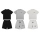 312 Flocked Short-Sleeve Shirt, S–X40L. 318 Flocked Shorts, 