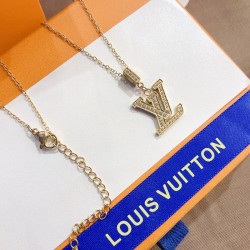 LV Jewelry Necklace: $20–$25 with box; $17–$22 without box