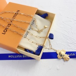 LV Jewelry Necklace: $20–$25 with box; $17–$22 without box