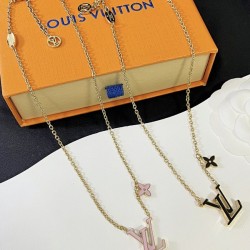 LV Jewelry Necklace: $20–$25 with box; $17–$22 without box