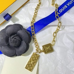 LV Jewelry Necklace: $20–$25 with box; $17–$22 without box