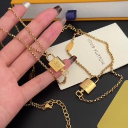 LV Jewelry Necklace: $20–$25 with box; $17–$22 without box