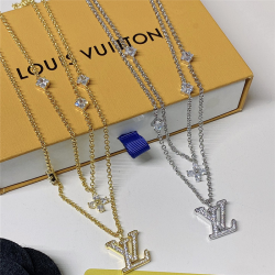 LV Jewelry Necklace: $20–$25 with box; $17–$22 without box