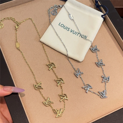 LV Jewelry Necklace: $20–$25 with box; $17–$22 without box