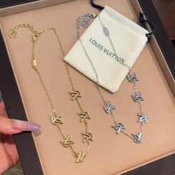 LV Jewelry Necklace: $20–$25 with box; $17–$22 without box
