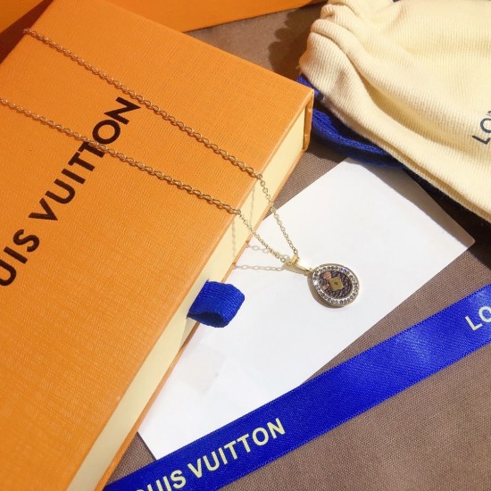LV Jewelry Necklace: $20–$25 with box; $17–$22 without box