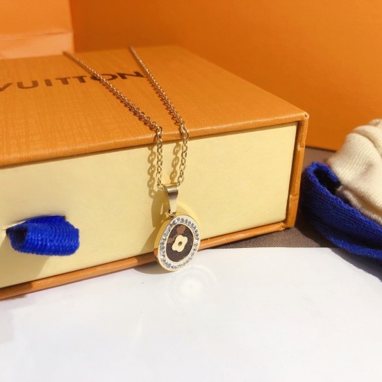 LV Jewelry Necklace: $20–$25 with box; $17–$22 without box