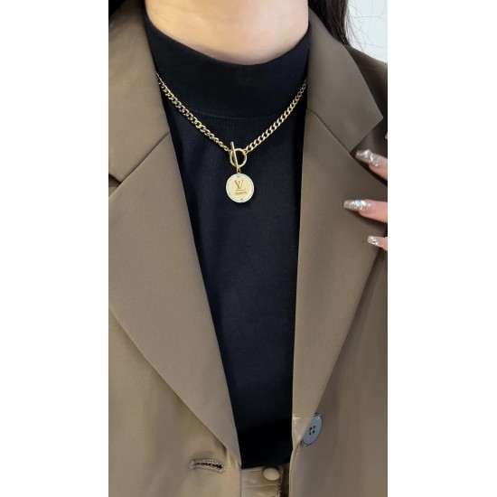 LV Jewelry Necklace: $20–$25 with box; $17–$22 without box