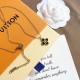 LV Jewelry Necklace: $20–$25 with box; $17–$22 without box