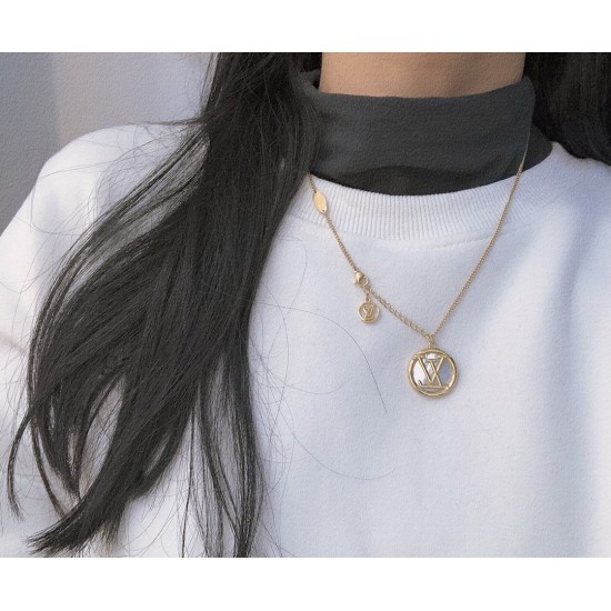 LV Jewelry Necklace: $20–$25 with box; $17–$22 without box