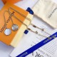 LV Jewelry Necklace: $20–$25 with box; $17–$22 without box
