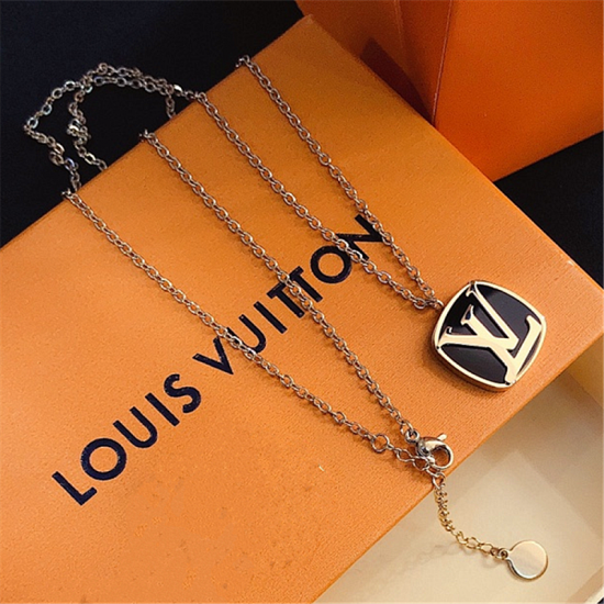 LV Jewelry Necklace: $20–$25 with box; $17–$22 without box