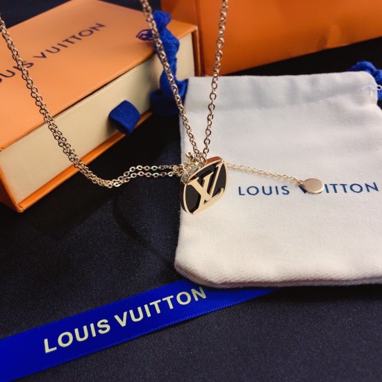 LV Jewelry Necklace: $20–$25 with box; $17–$22 without box
