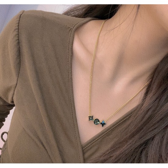 LV Jewelry Necklace: $20–$25 with box; $17–$22 without box