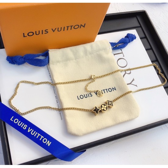 LV Jewelry Necklace: $20–$25 with box; $17–$22 without box